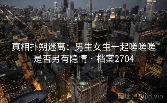 真相扑朔迷离：男生女生一起嗟嗟嗟是否另有隐情 · 档案2704