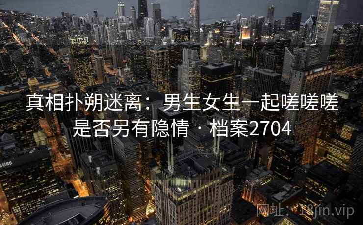 真相扑朔迷离：男生女生一起嗟嗟嗟是否另有隐情 · 档案2704