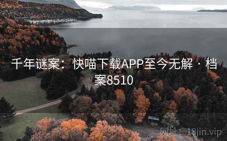 千年谜案：快喵下载APP至今无解 · 档案8510